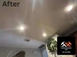 Ceiling Repair Project in Buda, TX