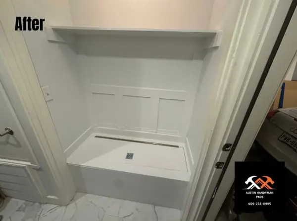 Custom Mudroom Bench Installation in Austin