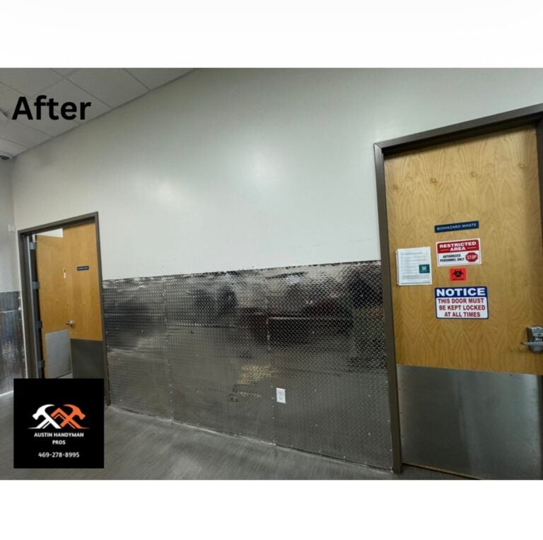 Aluminum Diamond Plate Wall Panel Installation in Austin — wall panel installation